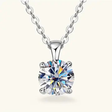 Moissanite Pendant Necklace