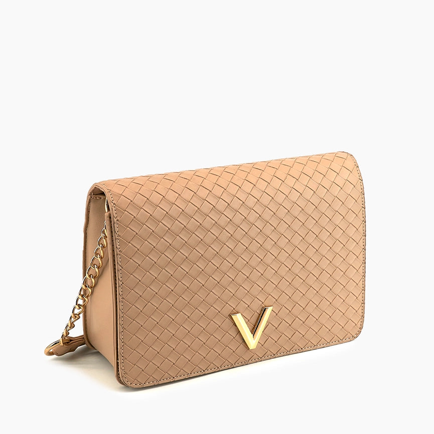 Haven Flap Woven Crossbody Bag